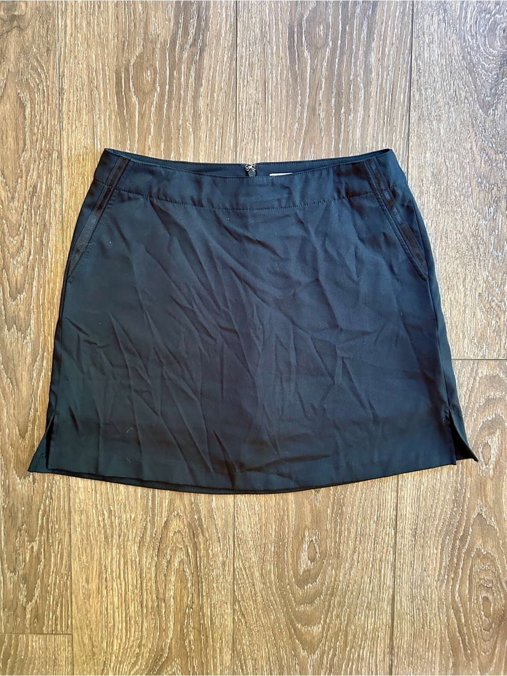 Lady Hagen Black Mini Skirt with Side Slits